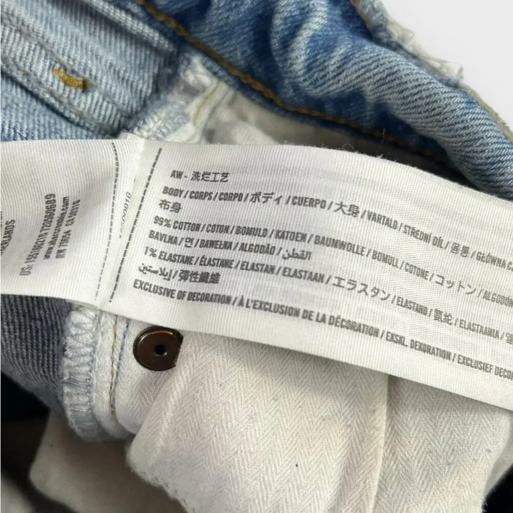 Abercrombie & Fitch Curve Love 90s Ultra High Rise Straight Jeans Size 26/2R - Picture 4 of 4